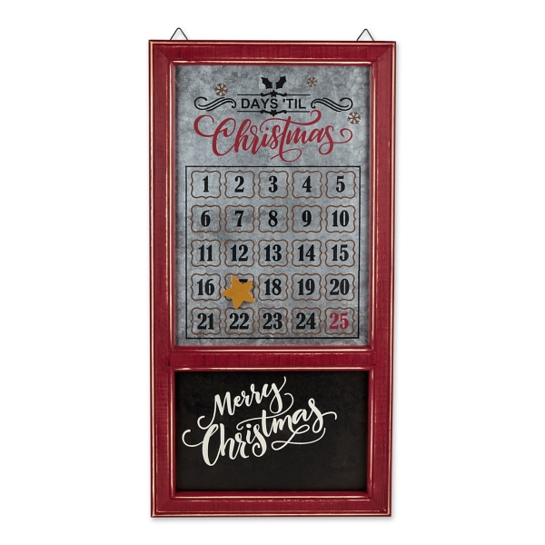 Galvanized Christmas Advent Calendar Plaque Kirklands Home