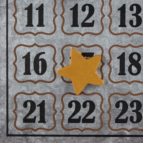Galvanized Christmas Advent Calendar Plaque