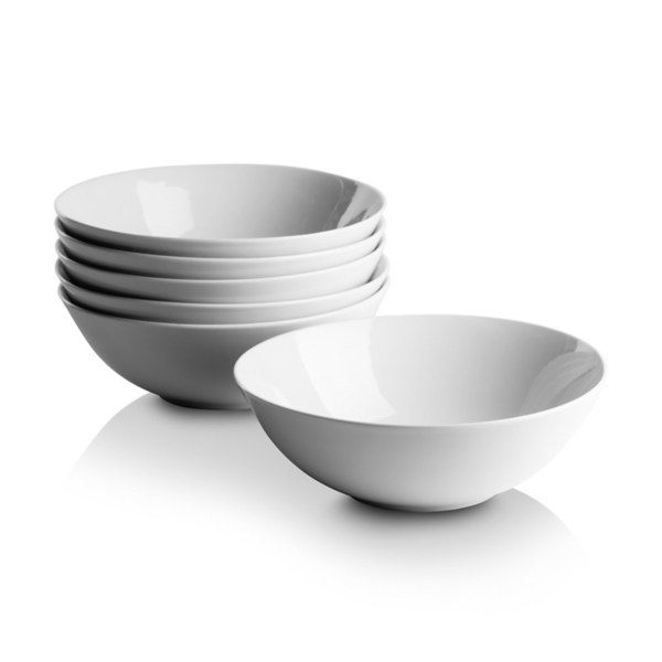 White Ceramic Cereal Bowls, Set of 6 | Kirklands Home