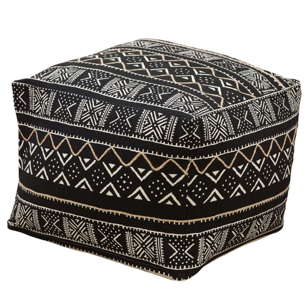 Mudcloth pouf hotsell