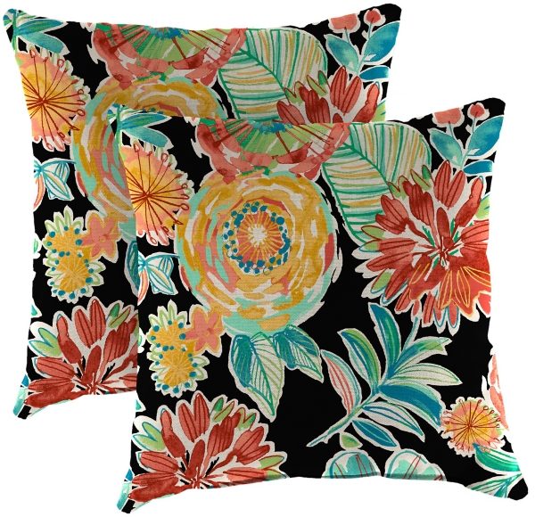 Garden Gala Square Outdoor Pillows, Set of 2 Kirklands Home
