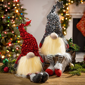 Christmas Concepts® Set di 3 peluche 7Decorazioni Elf appese Decorazioni natalizie 