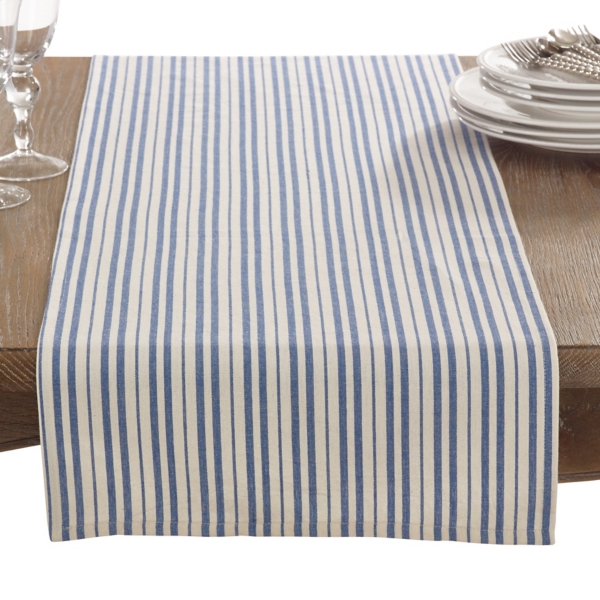 Blue Thin Stripe Oblong Table Runner Kirklands Home
