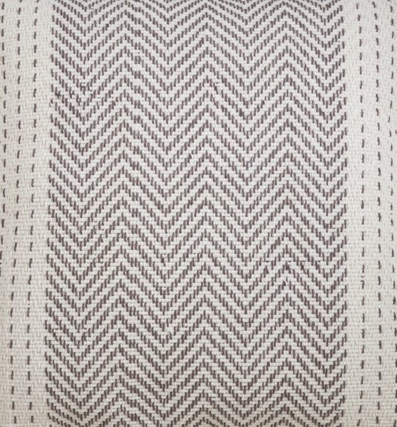 Rich Gray Kantha Stitch Table Runner