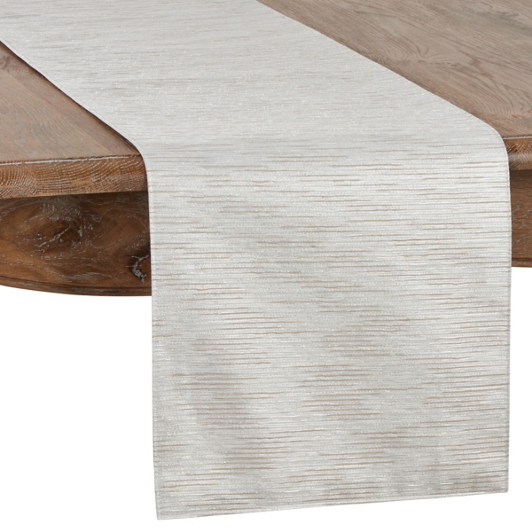 Gray Metallic Woven Stripe Table Runner Kirklands Home