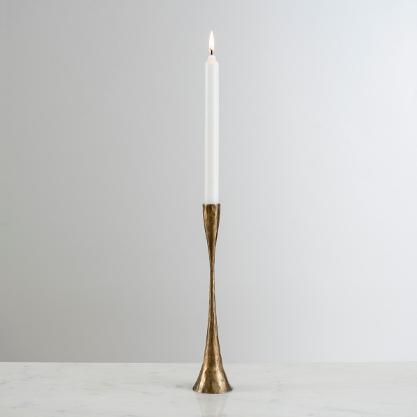 Textured Gold Taper Candle Holder, 12 in. Kirklands Home