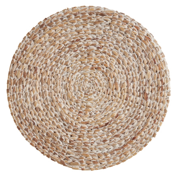 Whitewashed Woven Rattan Placemats, Set of 4 Kirklands Home
