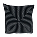 Black Patchwork Stitch Pillow