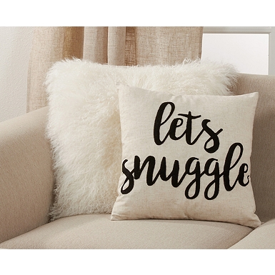 comfy cozy Throw Pillow by Amanda Nicole