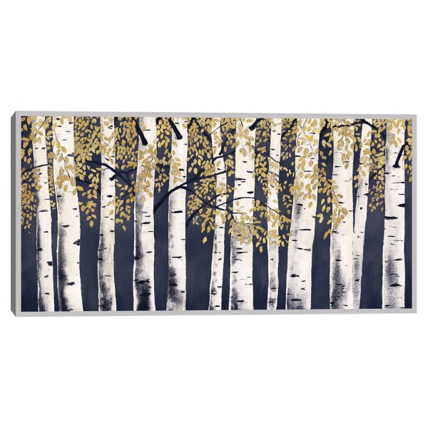 Indigo Fresh Forest Framed Canvas Art Print | Kirklands Home