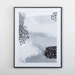 Black and White Dot II Framed Art Print