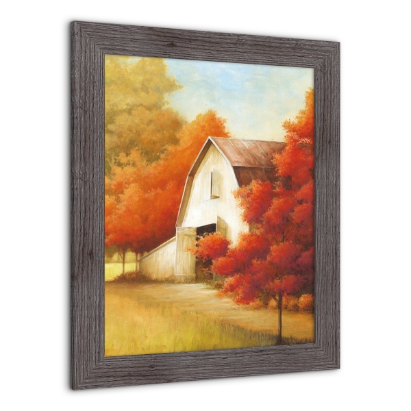 Autumn Barn Framed Art Print