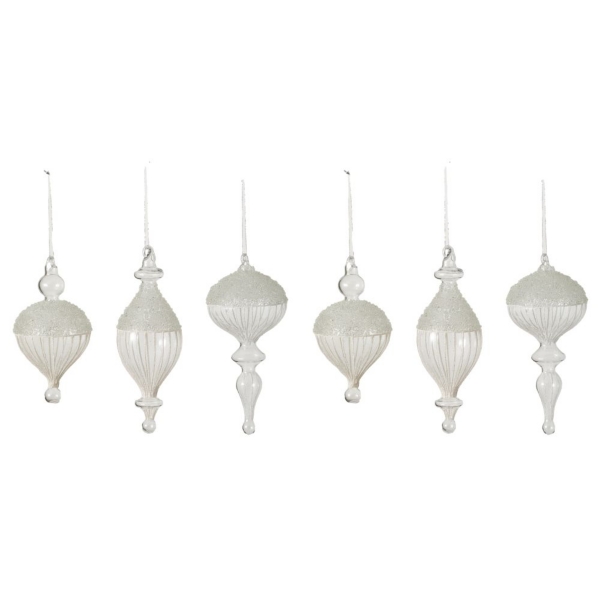 Clear glass online ornaments