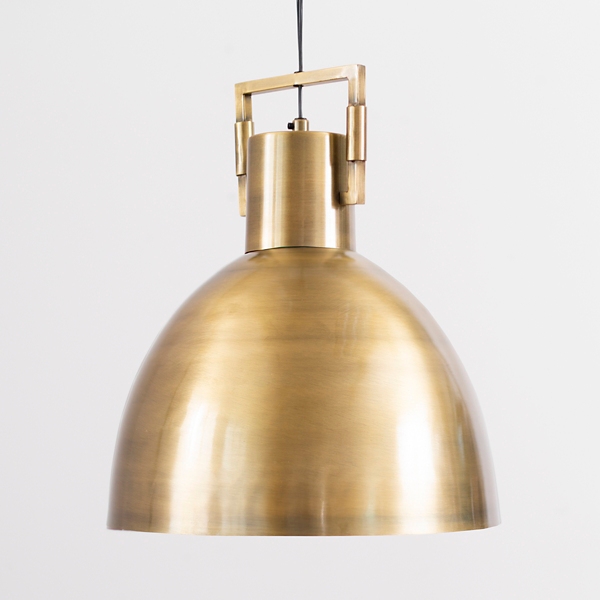 Gold metal store pendant light