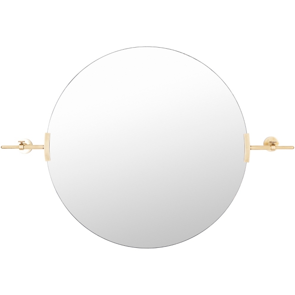 Metallic Gold Round Metal Frame Mirror Kirklands Home