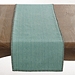Blue Overcast Stitch Cotton Table Runner