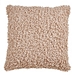 Beige Curly Faux Lamb Fur Pillow