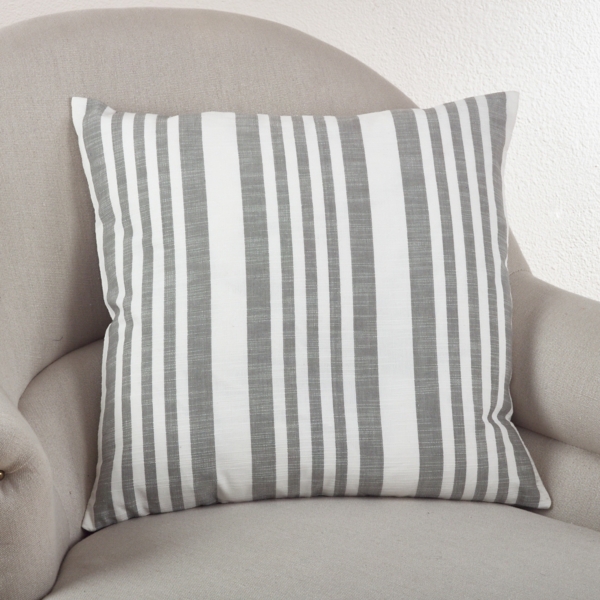 Gray Coastal Stripe Pillow Kirklands Home