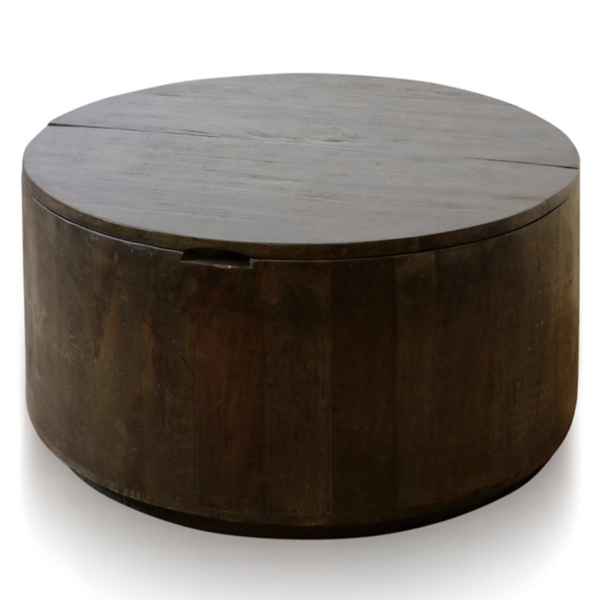 How To Make A Round Wood Coffee Table With Storage