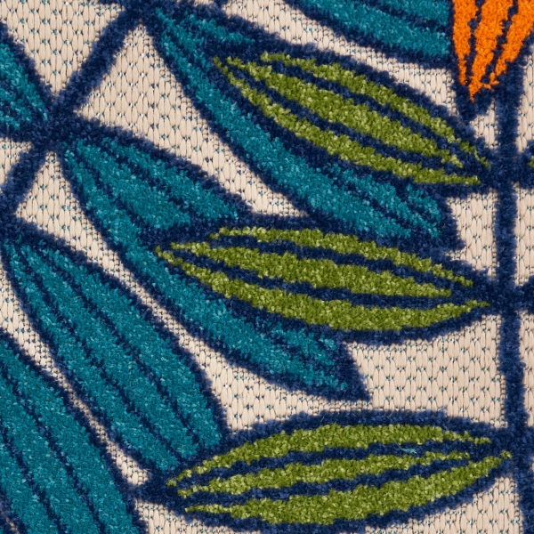 Bright Branches Round Outdoor Area Rug