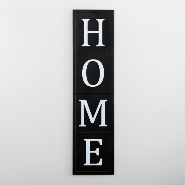 Home Black Metal Vertical Wall Plaque Kirklands Home
