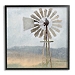Blue Windmill Framed Giclee Canvas Art Print