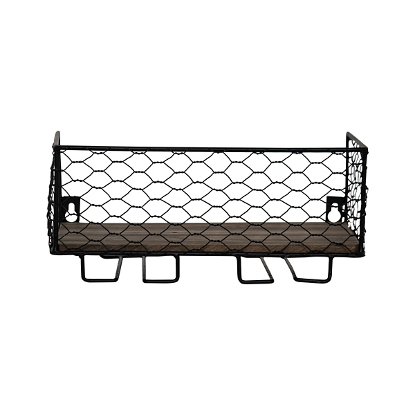 Rustic Chicken Wire Wine Rack Wall Shelf Kirklands Home