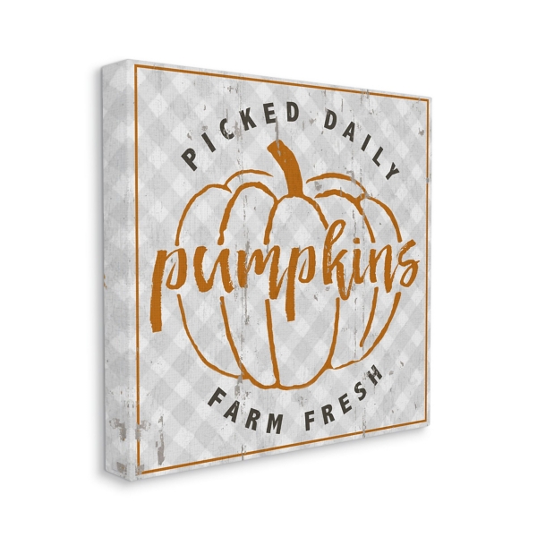 Daily Farm Picked Pumpkins Canvas Wall Art | Kirklands Home