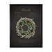 Black Wreath Definition Framed Christmas Art Print
