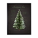 Black Christmas Tree Definition Framed Art Print