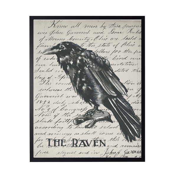 The Raven Framed Halloween Wall Art Kirklands Home