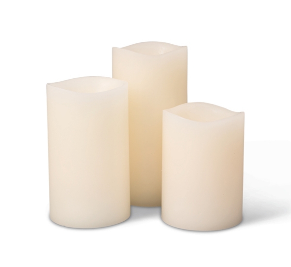 Vanilla Scented 3pc. LED Candle Set Kirklands Home