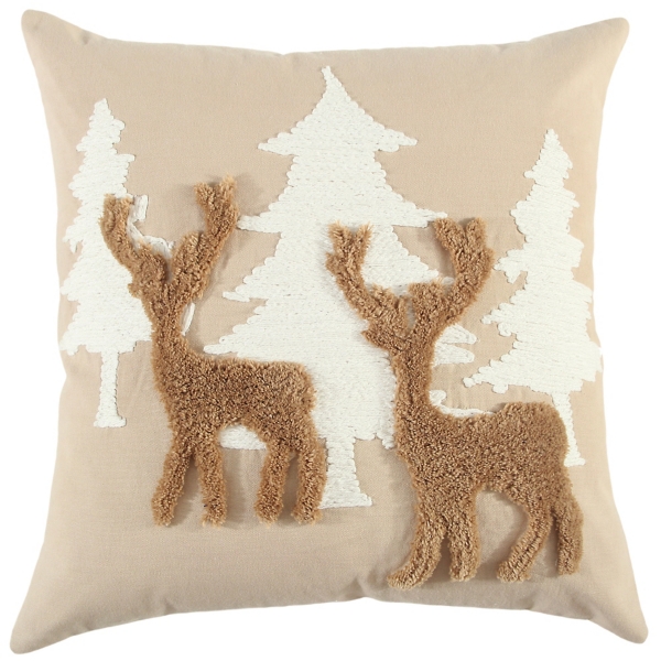Reindeer Scene Christmas Pillow Kirklands Home