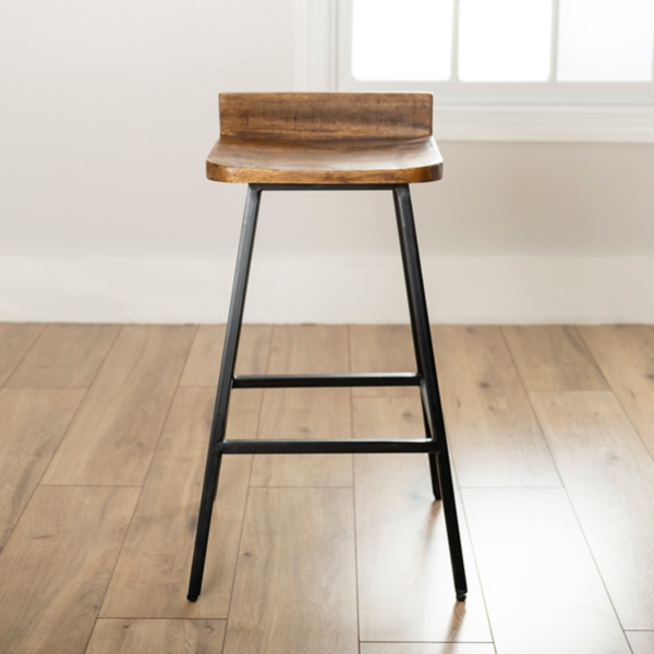 Wood and deals metal bar stools