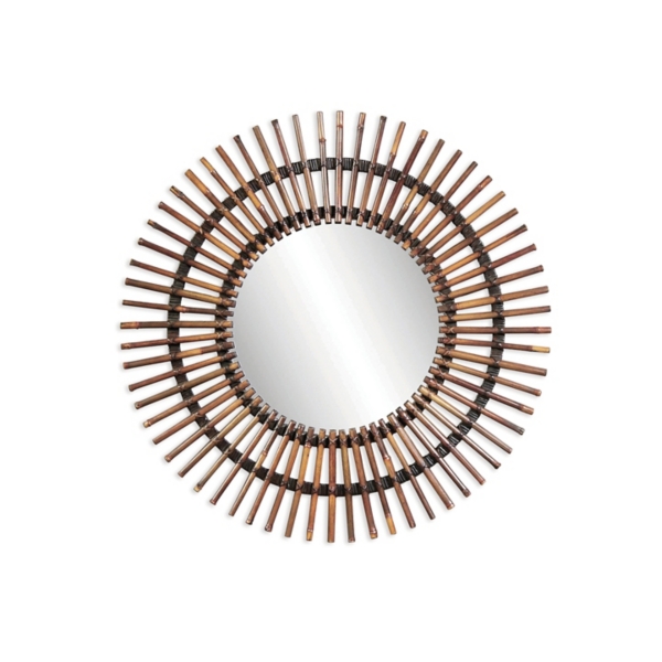 Natural Bamboo Sunburst Wall Mirror Kirklands Home