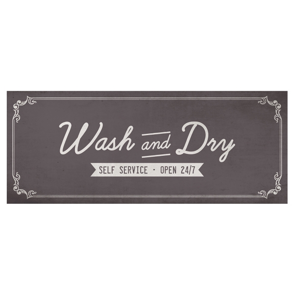 Gray Wash and Dry Floor Mat, 24x60 Kirklands Home