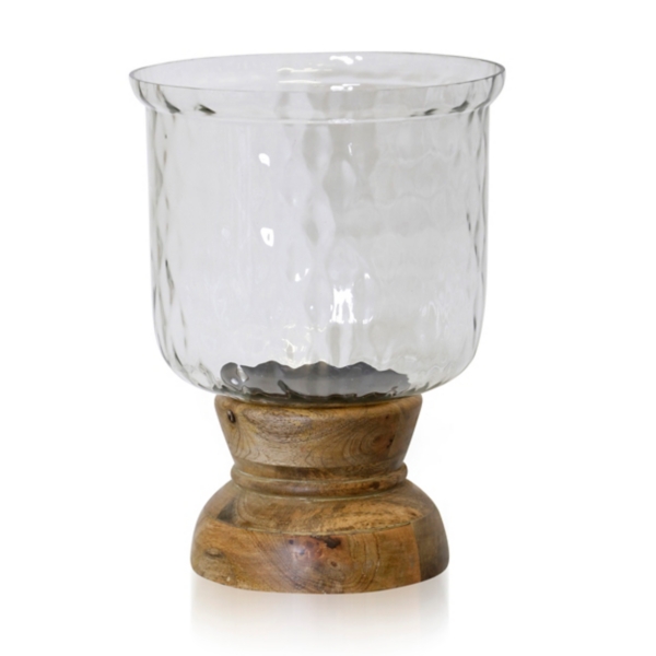 Hammered Glass Globe Candle Holder, 13 in. Kirklands Home