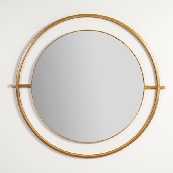 Round Gold Modern Wall Mirror Kirklands Home