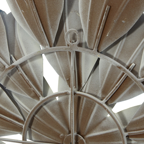 Blue White Metal Flower Coastal 3-pc. Plaque Set