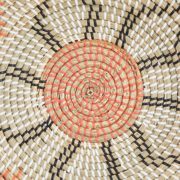 Multi Seagrass Round 6-pc. Wall Plaque Set