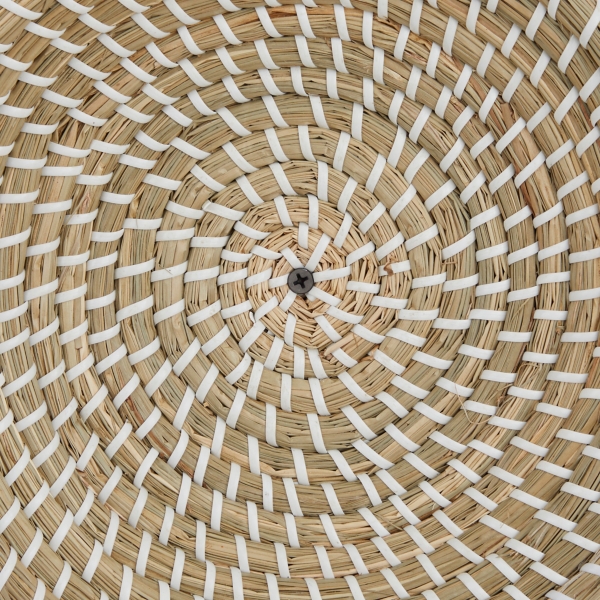 Multi Seagrass Round 6-pc. Wall Plaque Set