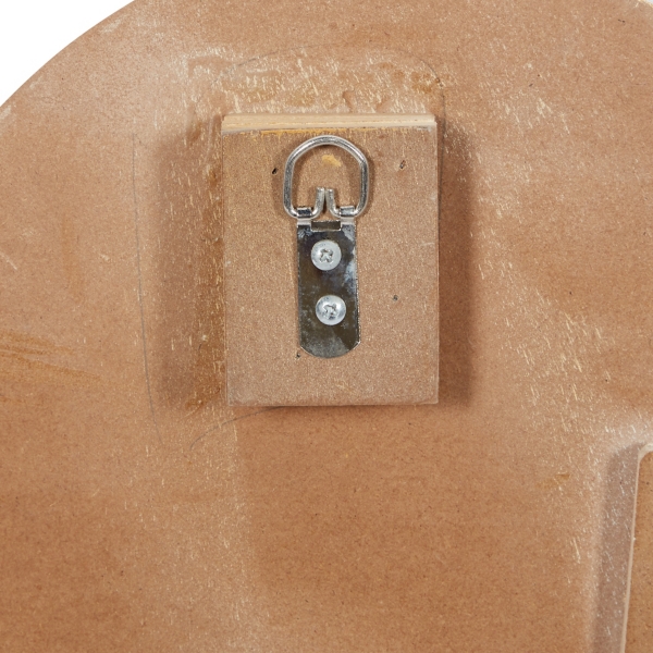 Brown Wood Geometric Layered Shapes Wall Plaque