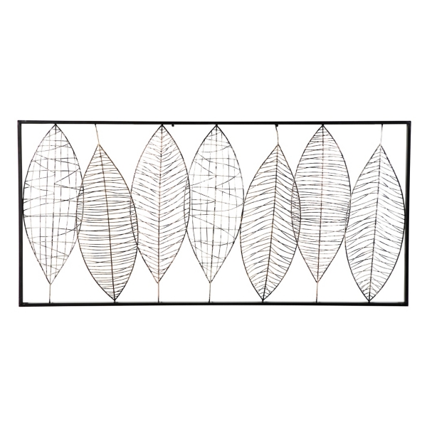 Black Wire Foliage Wall Plaque