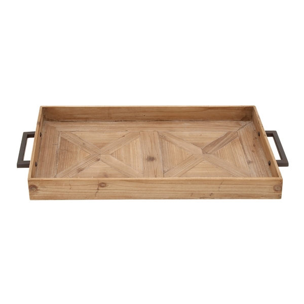 Parquet Fir Wood Decorative Tray Kirklands Home