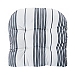 Black and White Striped Outdoor Cushion