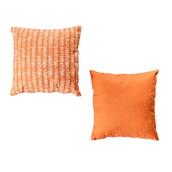 Orange and white outdoor pillows sale