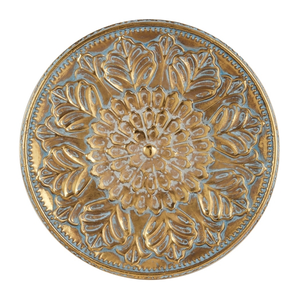 Gold Metal Floral Embossed Wall Sculpture | Kirklands Home
