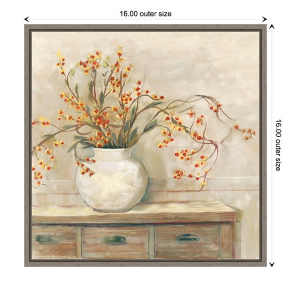 Bittersweet Bouquet Framed Canvas Art Print