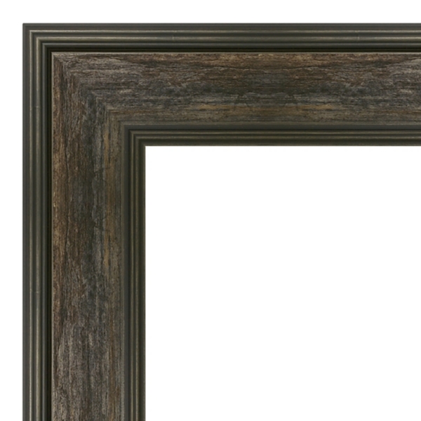 Rustic Rail Charred Framed Mirror