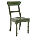 Forest Green Ladder Back Dining Chairs, Set of 2